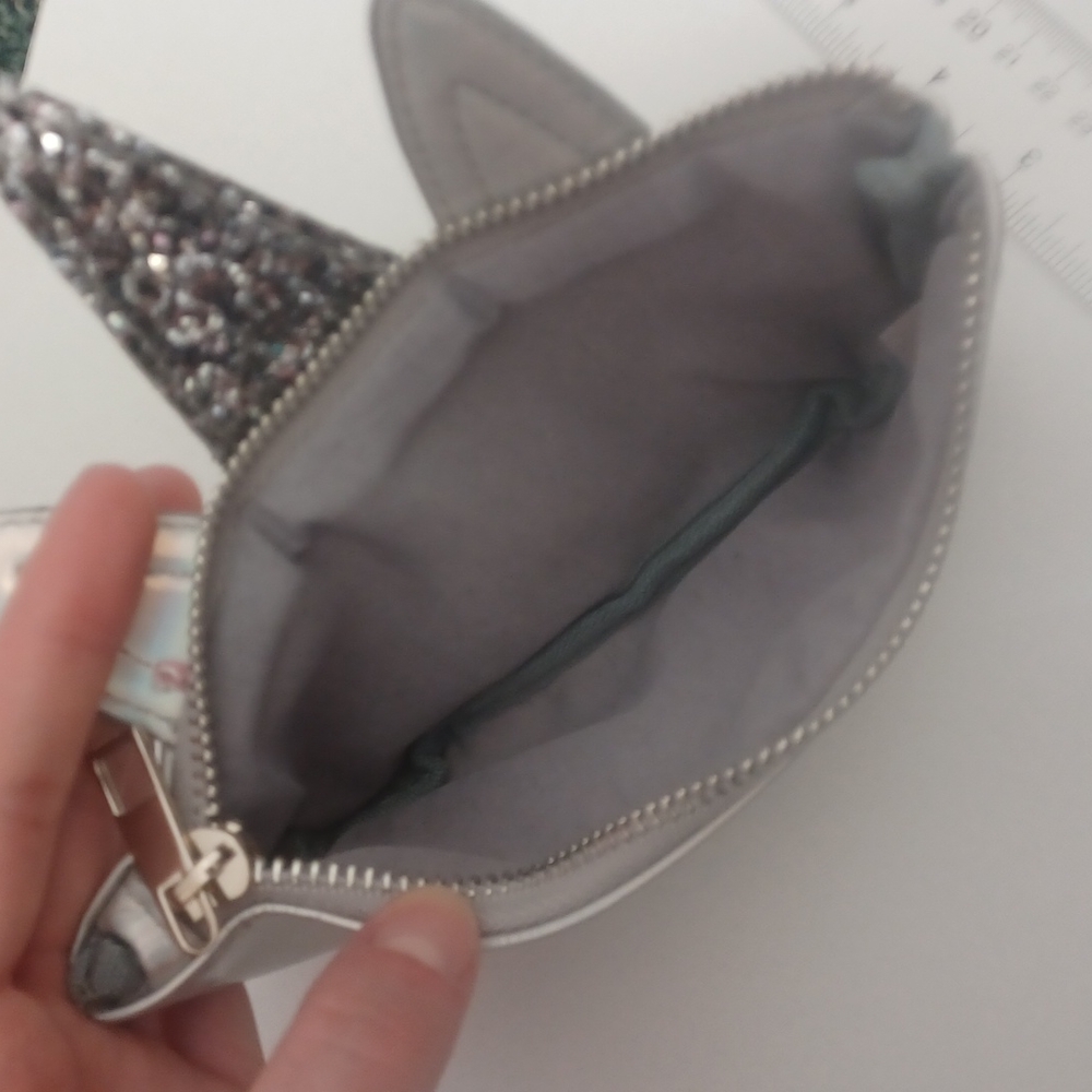 Unicorn cosmetic bag Iridescent sparkly unicorn cosmetic bag pencil bag Girlie - Picture 10 of 16
